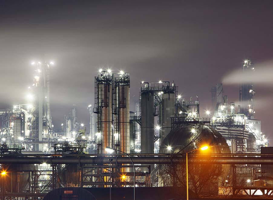 oil, gas & chemical production plants
